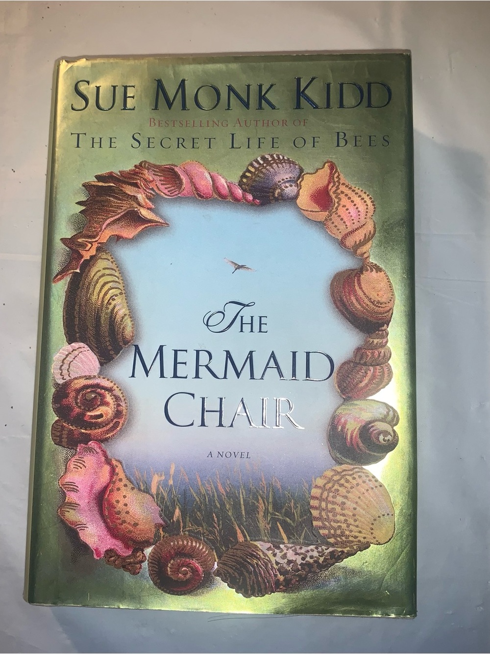 The Mermaid Chair Hardcover Book in Green and Cream